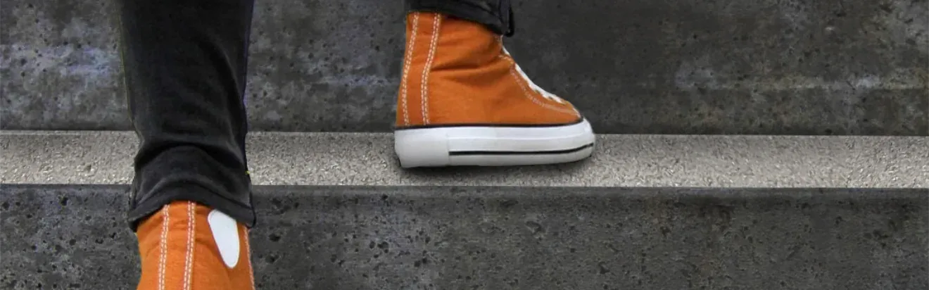 Walking on stairs with Silvagrip